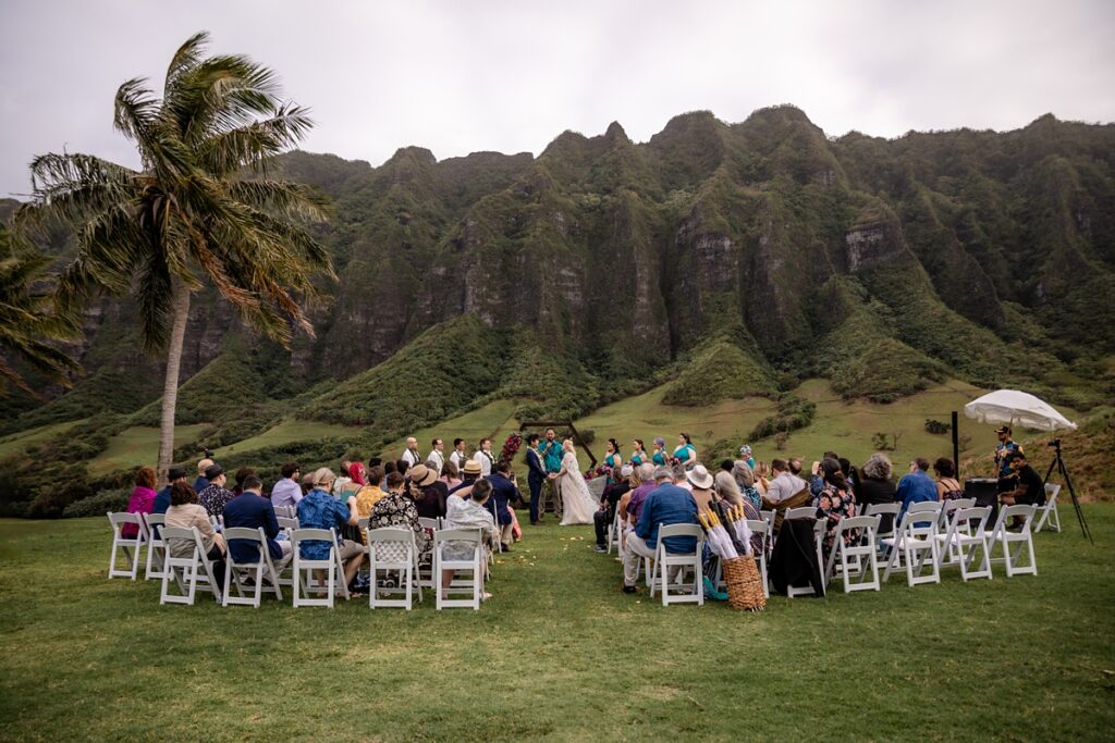 Kualoa Ranch Wedding Ceremony with Iwalani Photography
