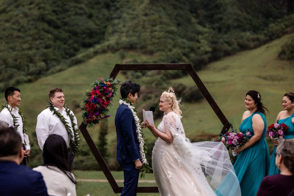 Kualoa Ranch Wedding Ceremony with Iwalani Photography