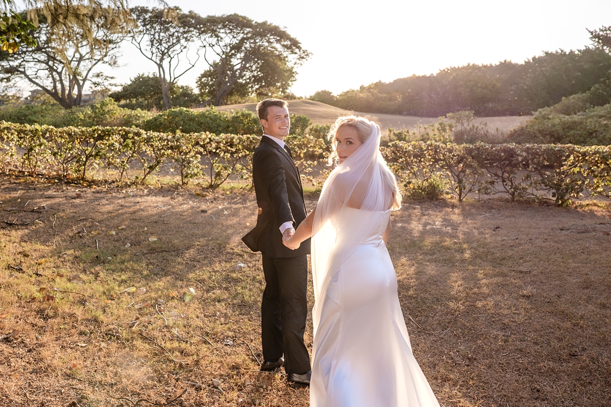 bride and groom married on maui